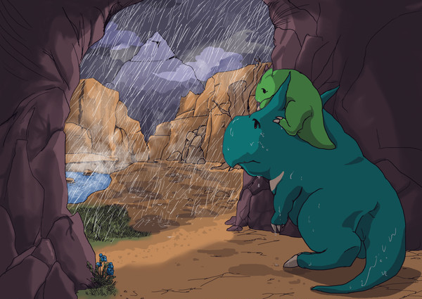 雨降るドラゴだいちで