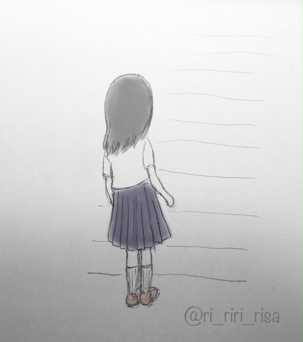 りんなの後ろ姿