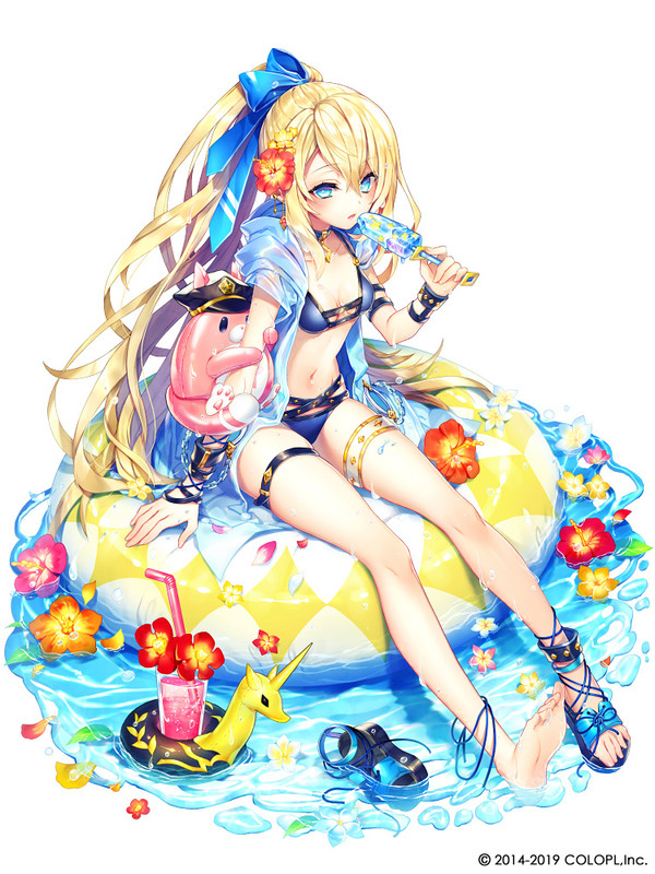 【仕事絵】白猫プロジェクト:リルテット(水着)
