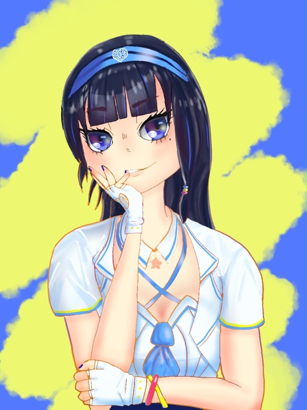 頬杖をつく葵ちゃん