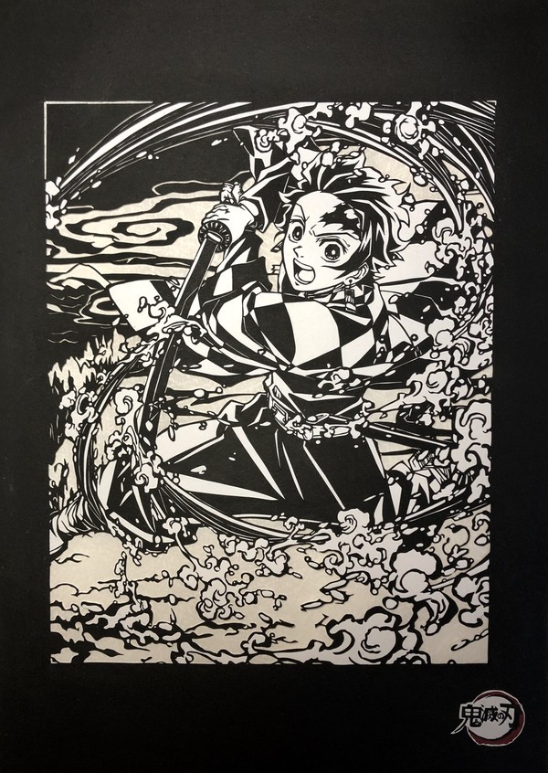【切り絵】竈門炭治郎【鬼滅の刃】