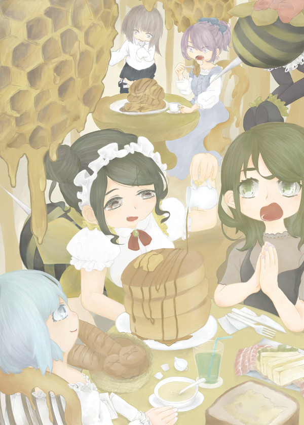 蜂蜜たっぷりパンケーキ