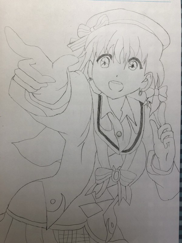 模写した千歌ちゃん