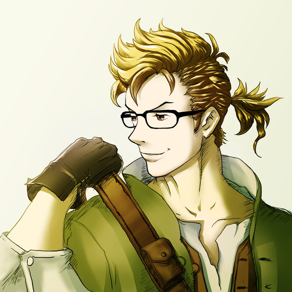 Alfyn with glasses