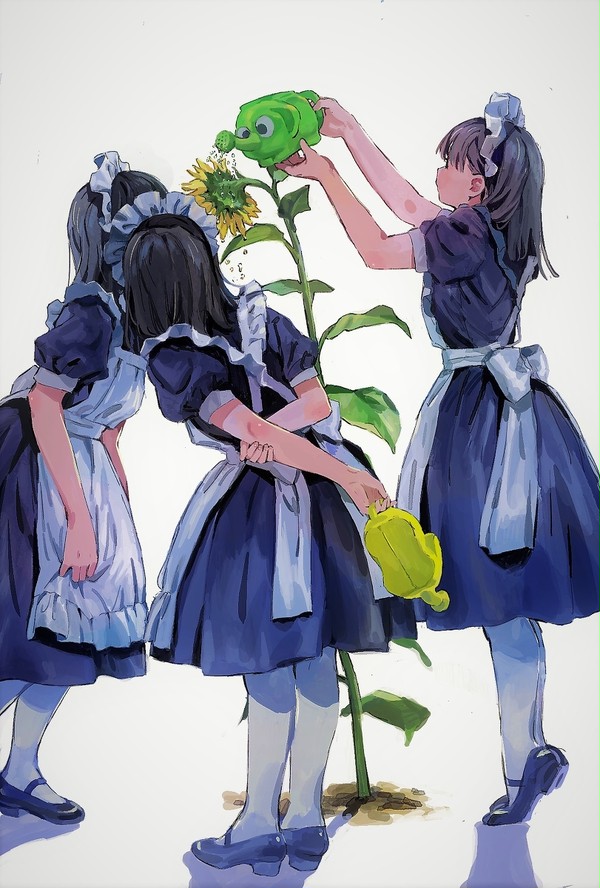 ひまわりが落ち込んでる