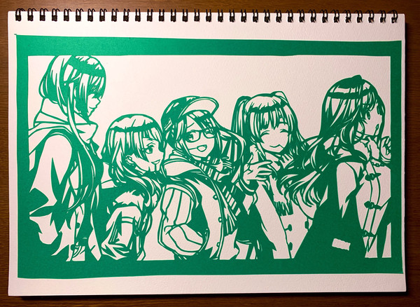 シャニマス 三峰 ハロー、私の「いつも通り」 切り絵