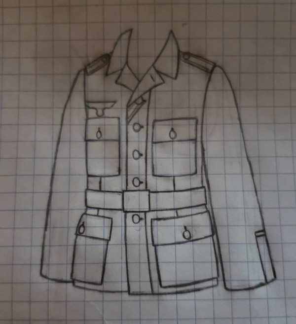 A WWII German M43 Field Tunic