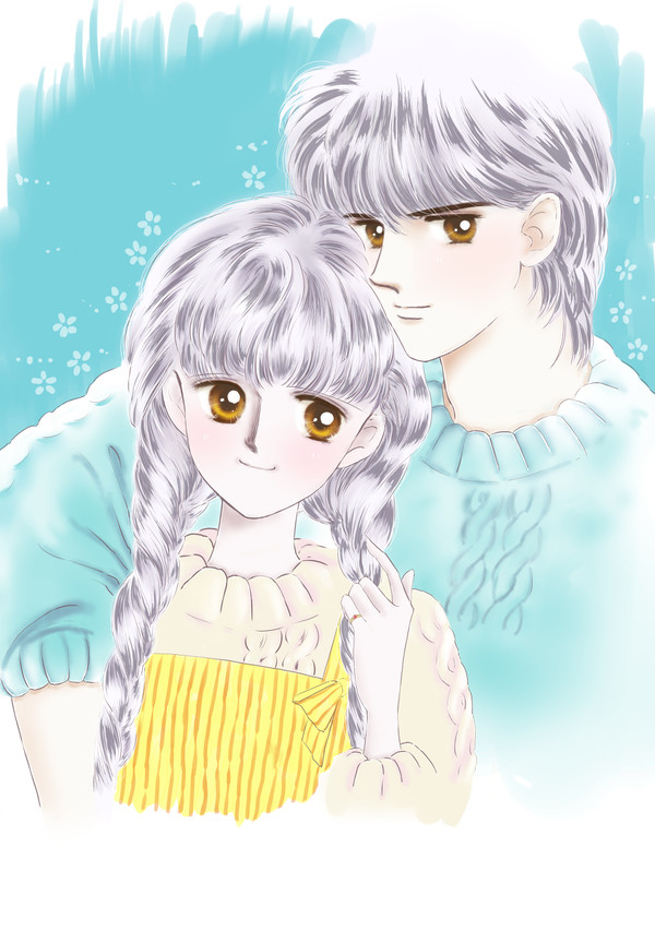 俊蘭・抽プレ色紙の復元画