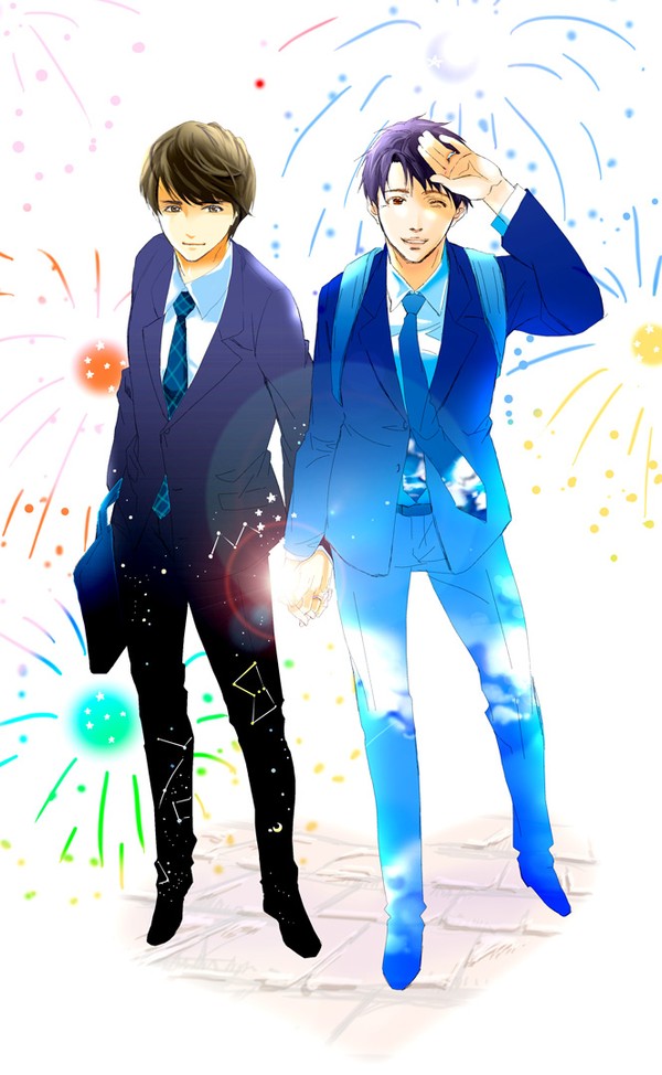 手を繋いで…