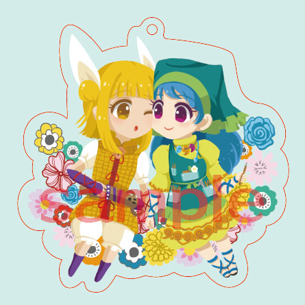 磨弓＆袿姫アクリルキーホルダー