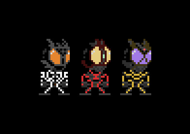 仮面ライダー倶楽部風ドット絵