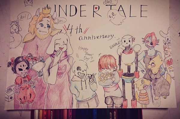 Undertale4周年記念イラスト