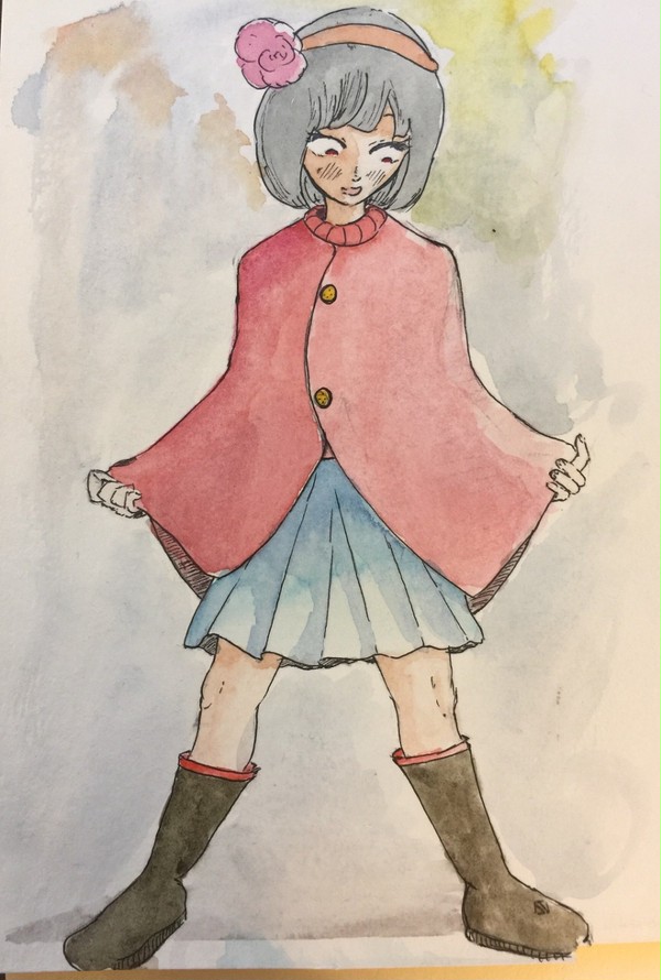 赤ポンチョ