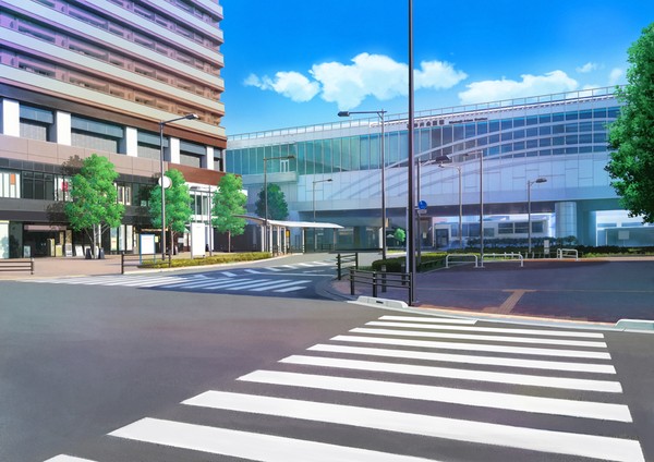 駅　背景