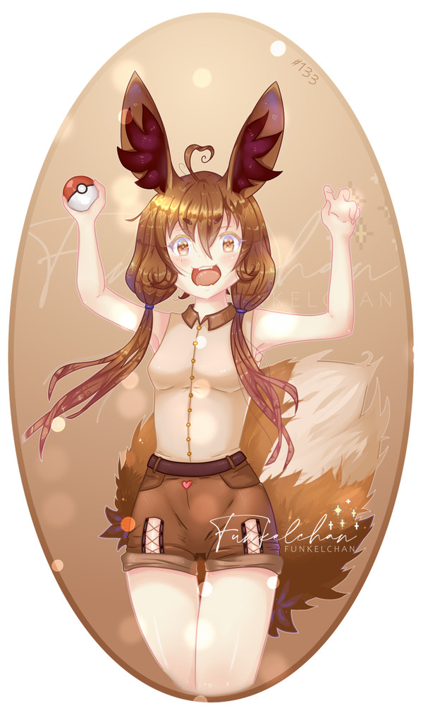 Eevee Girl Gijinka Speedpaint