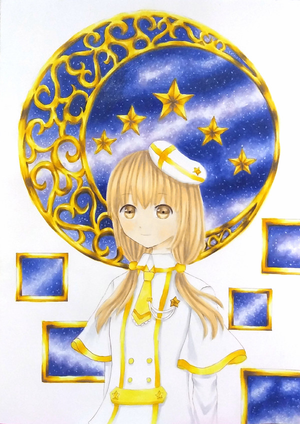 夜空に輝く星