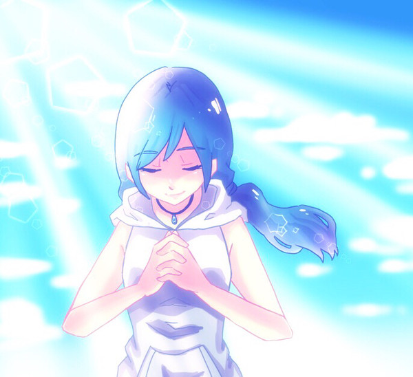 晴れを祈る女の子☀