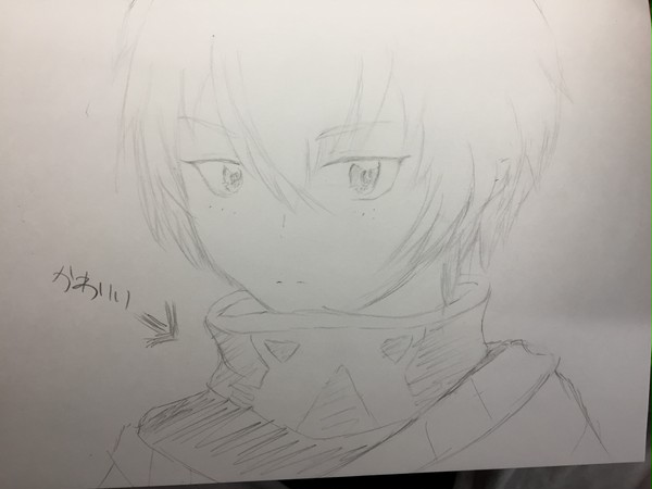 ミアの付けてる可愛いネックウォーマーを描きたかっただけのイラスト