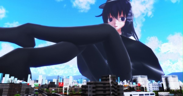 巨大化してレディさを見せつける一万倍暁