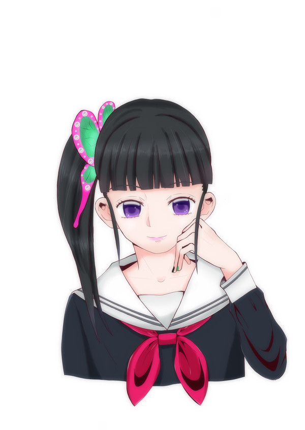 セーラー服も着こなす栗花落カナヲ