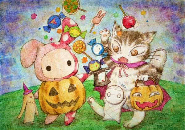 ハロウィンの夜の不思議な手品