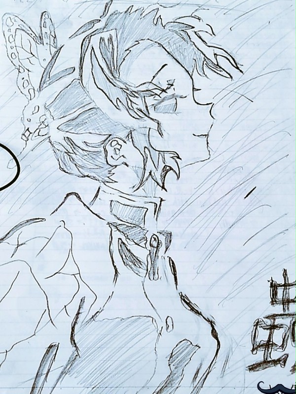 手書き　「胡蝶しのぶ」