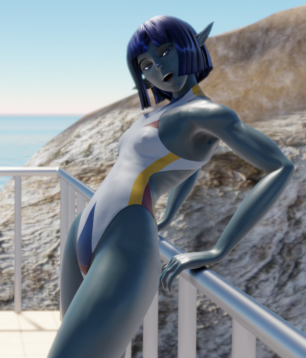 競泳水着エルフ