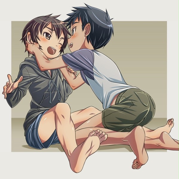 耳たぶイジイジ