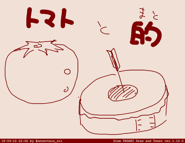 トマトと的