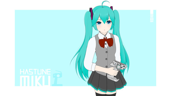 Miku酱玩模型
