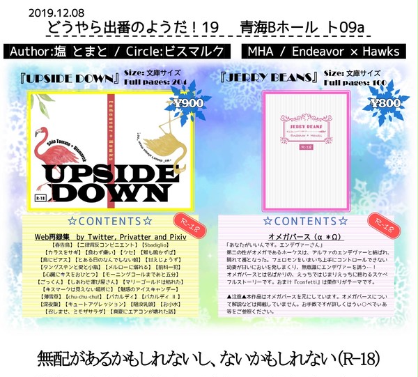 炎ホー小説お品書き
