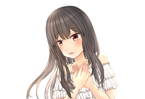 黒髪おっとり
