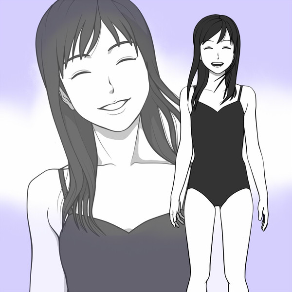 笑うお姉さん