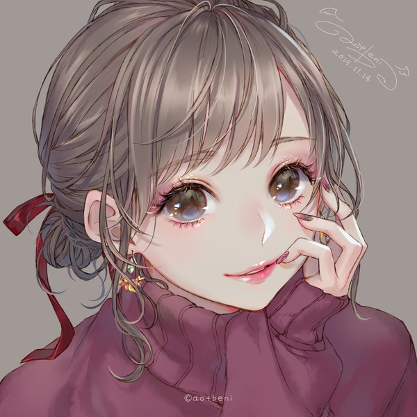 秋色メイク1
