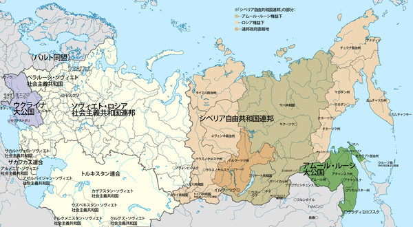 アムール・ルーシ大公国地図