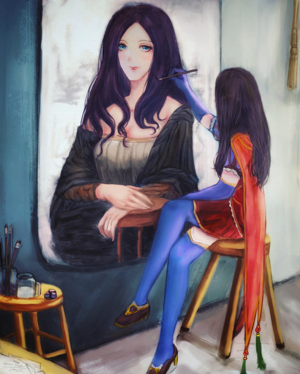ダヴィンチ絵画モナリザ、人生を探す。