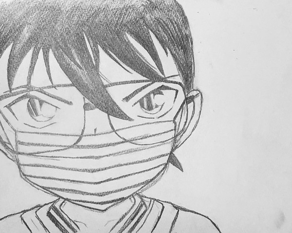 コナンくん風邪?