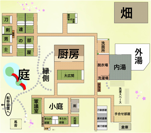 本丸の見取り図｟フリー素材｠