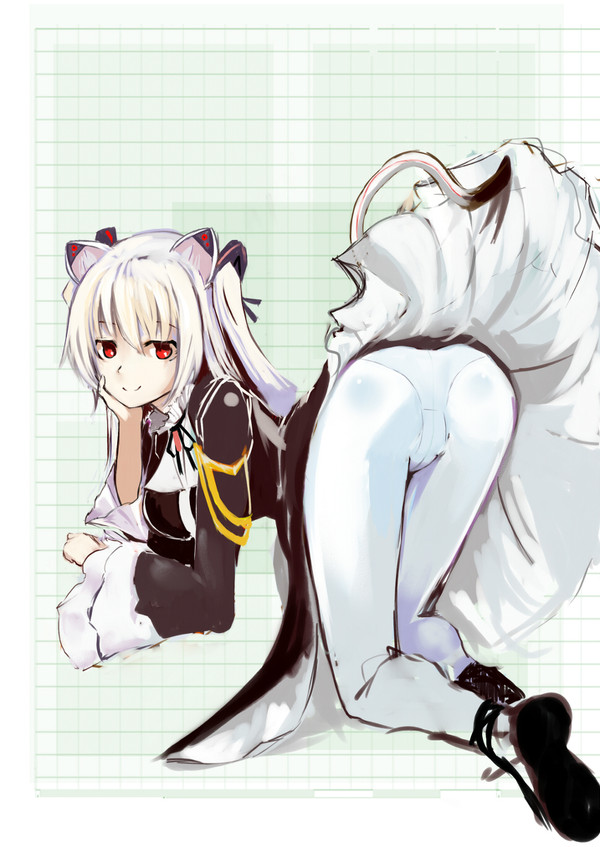 のら様白タイツ
