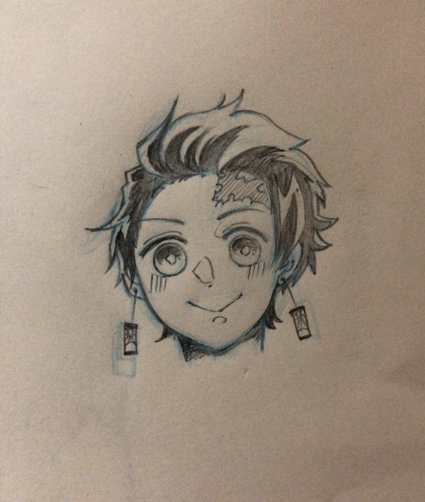 炭治郎初描き