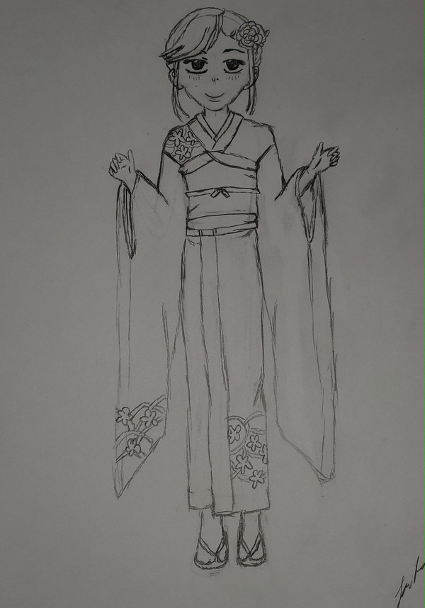 I tried drawing for first time