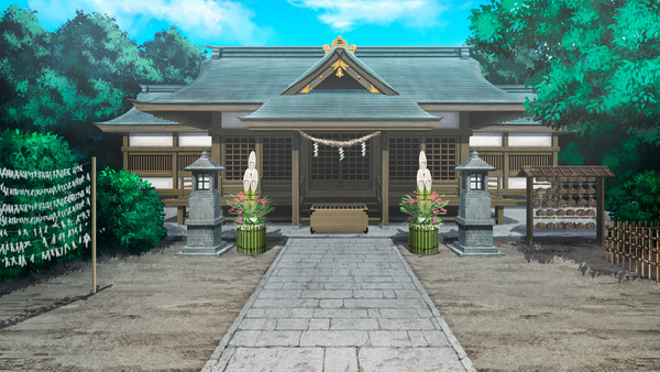 【フリー素材】神社背景