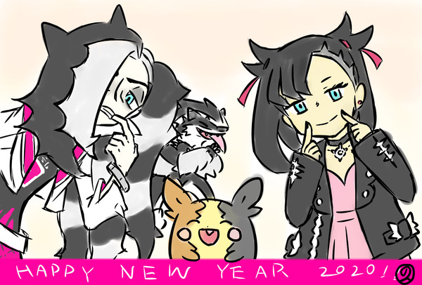 ポケモン年賀絵2020