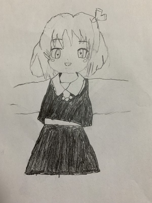 zun絵で描こうとしたルーミア