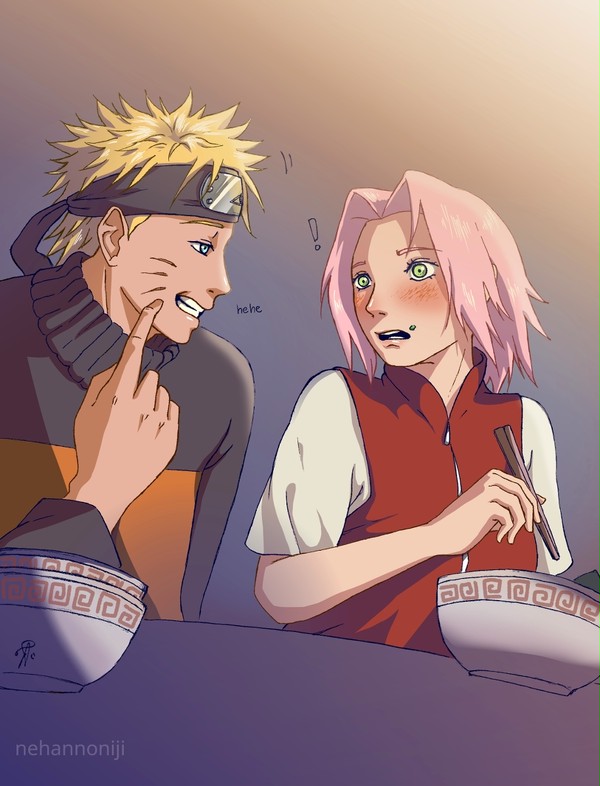 Naruto x Sakura fanart