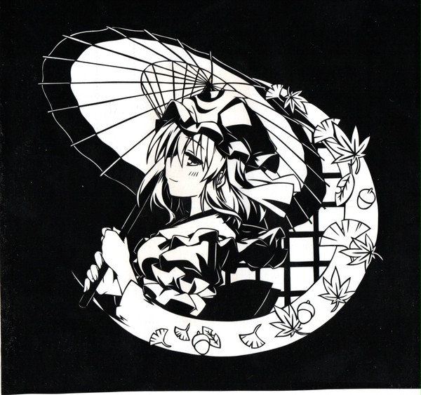 T-Ray先生の描いた「西行寺　幽々子」を切ってみた