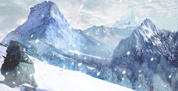 Snow mountain
