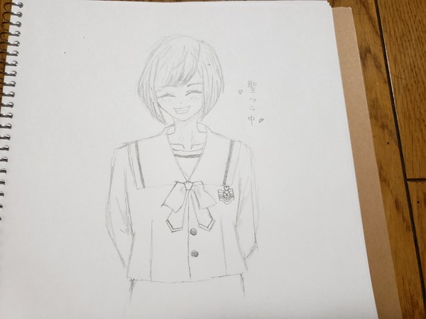 幸ちゃん　聖フラ中学の制服