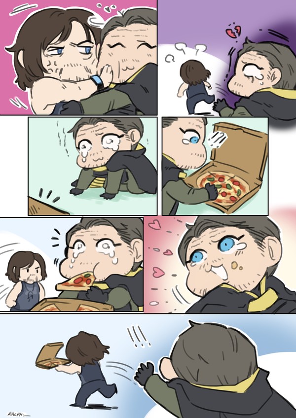 Higgs,Sam and Pizza