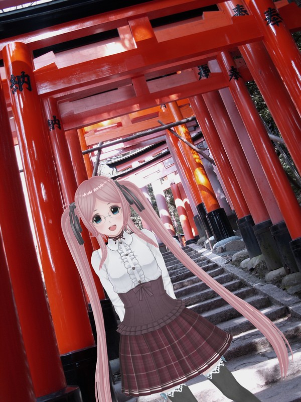 伏見稲荷にて